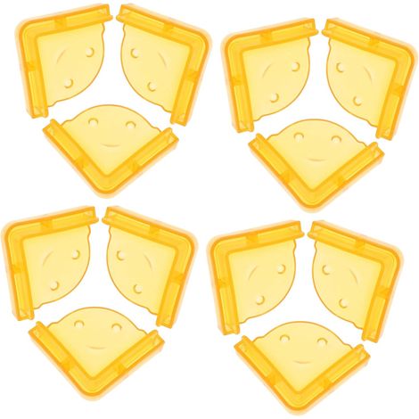 12 protège-coins pour meubles - PVC - jaune - pour mobilier (1/5)