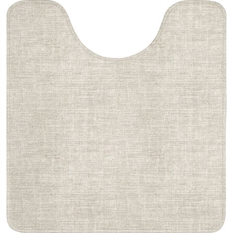 TAPPETINO PER WC Lino - Struttura - Beige 55x60 cm