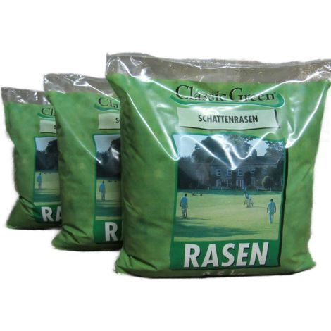 HEGA Classic Green Schattenrasen Rasensamen Grassamen Rasen Zierrasen nach RSM 7,5 kg (3 x 2,5 kg) (1/5)