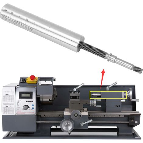 Manchon de contre-pointe conique MT2 pour mini-tours 210. Compatible avec les modèles MX-210, WM-210, 816, 220400, 220600, 220750 et autres mini-tours. (1/5)