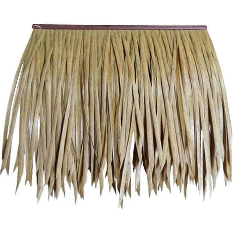 Toiture artificielle en gazon synthétique 50x50cm, imperméable, en PETG, pour la décoration de jardin et de terrasse, avec housse multifonction pour parasol.-Style C (1/5)