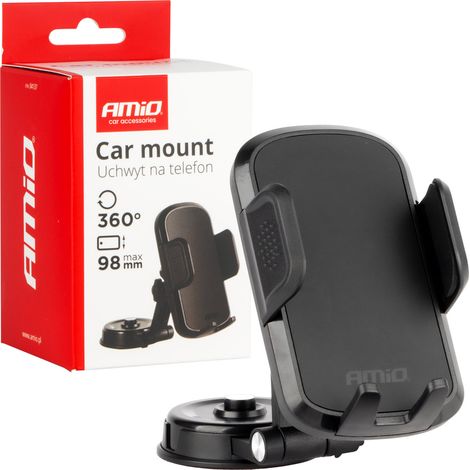 Supporto per telefono da auto, abitacolo girevole a 360°, amio-04137 (1/5)