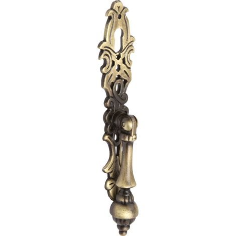 Poignée pendante avec rosace serrure 29 x 122 mm