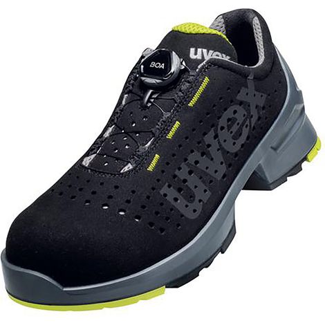 uvex Halbschuhe 1 S1 65659 schwarz gelb Weite 12 Gr. 36