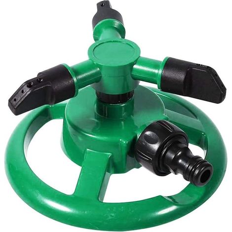 Dreiarmiger Rasensprenger – 360°-Drehung – Für Rasen und Garten – Kompatibel mit Standard-Gartenschläuchen – 1 Stück (1/5)