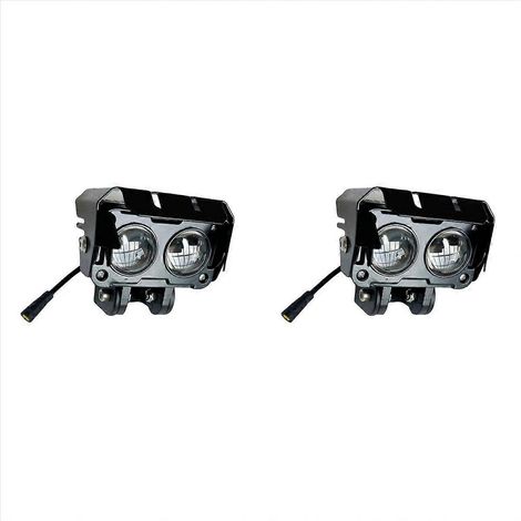 2X Accesorios de repuesto para faro delantero eléctrico, lámpara de guidón, faro LED (1/5)