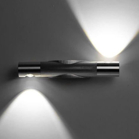 Applique murale LED 2W - Noir - Design artistique et contemporain - Rotation 360° (1/4)