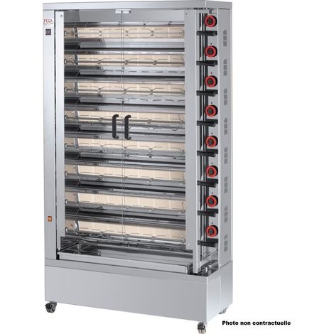 Rôtissoire électrique 48 poulets - 8 broches - 840 EKO-E - FECA (1/3)