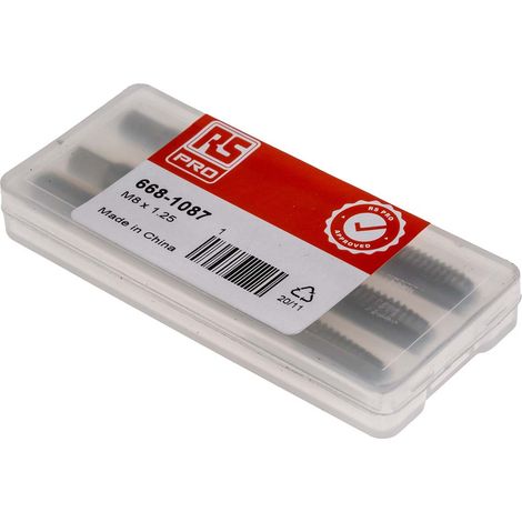 Taraud M8, pas de 1.25mm, Métrique, HSS ( Prix pour 1 Jeu ) (1/4)