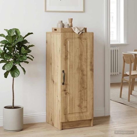 vidaXL Buffet Chêne artisanal 33 x 34,5 x 87 cm Bois d'ingénierie (1/5)