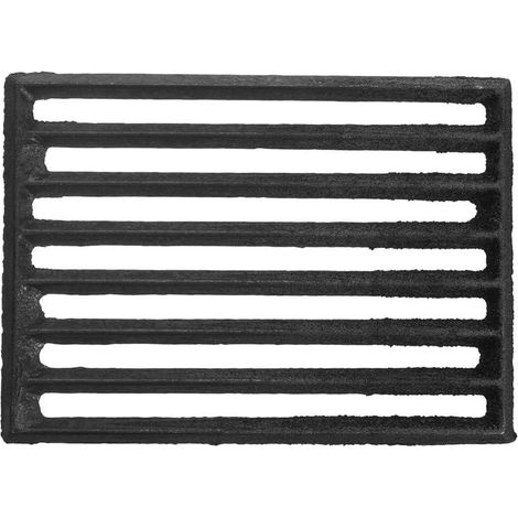 Grille De Barbecue Rectangulaire En Fonte 23,5 x 17,5 Cm Épaisse 0,9 Cm Gril à Bois De Barbecue En Métal Pour Camping En Plein Air