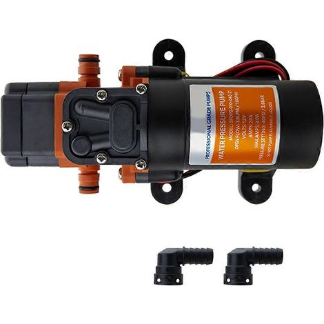 Pompe à membrane de surpression DC12V 40PSI pour camping-car, pompe marine auto-amorçante, nettoyage haute pression, irrigation. (1/5)
