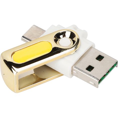 Lecteur de carte TF portable OTG Type-C pour téléphone mobile, Plug-and-Play, longue durée de vie (1/5)