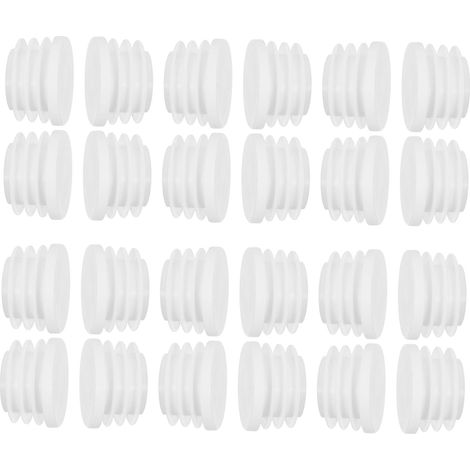 Lot de 60 bouchons ronds en plastique pour tubes et tuyaux (1/5)