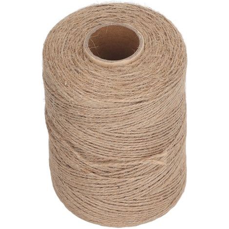 Corde de jute naturelle de 2 mm pour projets de bricolage, décoration et jardinage - Rouleau de 300 mètres (1/5)
