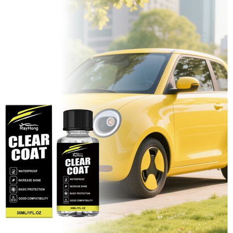 Vernis transparent automobile en spray - Film protecteur pour peinture automobile, résistant à l'eau de pluie, polissant et rehaussant la brillance - 30 ml (1/5)
