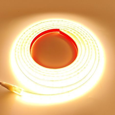24V warmweißer 3000K LED-Streifen, 5 m 8 mm wasserdicht IP67, zweireihig, 2835 SMD-LEDs, für die Küche (1/4)