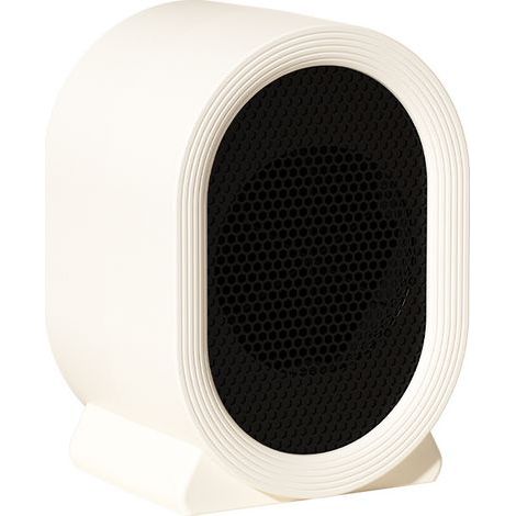 500W auxiliary heater, simple and compact, easy to carry, 2-mode fan heater, electric heater, multiple safety features, suitable for offices, bedrooms and living rooms. White (1/3)