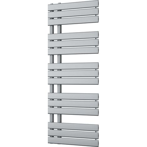 Tristan - Silver Towel Radiator - H1292mm x W500mm (1/3)