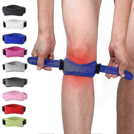 Genouillère rotulienne, soulagement de la douleur au genou en cas de déchirure du ménisque, de rupture du LCA ou du LCM, d'arthrite ou de tendinite, orthèse de genou. Lot de 2 (1/5)