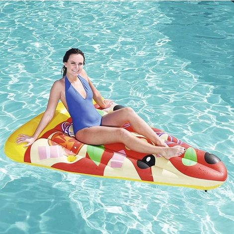 TRADE SHOP - Materassino Isola Gonfiabile Trancio Pizza Mare Piscina 188 X 130 Cm - (1/5)