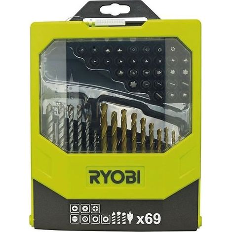 Ryobi RAK69MIX Set 69 Accessori Perforazione e Vite