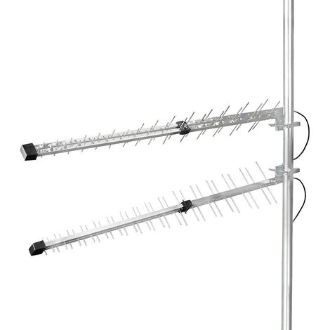 5G / 4G / 3G Antena 4G Exterior 698 - 3800 MHz Ganancia: 15 dB 0.30 m Plata