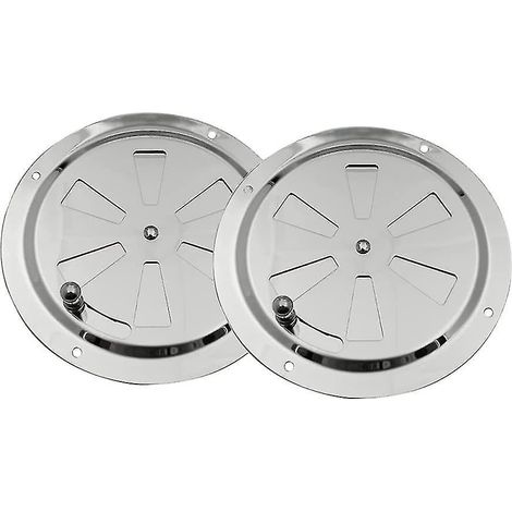 Kostenloser Versand, 2-teiliges rundes Lüftungsgitter, rundes Lüftungsgitter mit Lüftungslöchern, verstellbare Belüftung