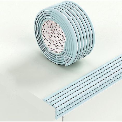 Bande de protection de sécurité pour bébé de 2 m, protège les bords de table et de bureau, protège les coins de meubles, sécurité enfant, bleu clair (1/5)