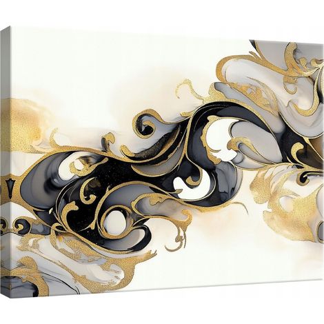 toile Peinture Murale abstraite glamour pour chambre salon cuisine 40x30 (1/3)