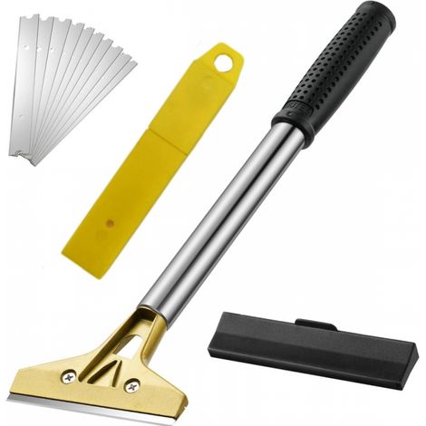 Grattoir de Vitre 330mm avec 11 Lames, Outil Polyvalent pour Peinture, Colle et Carrelage