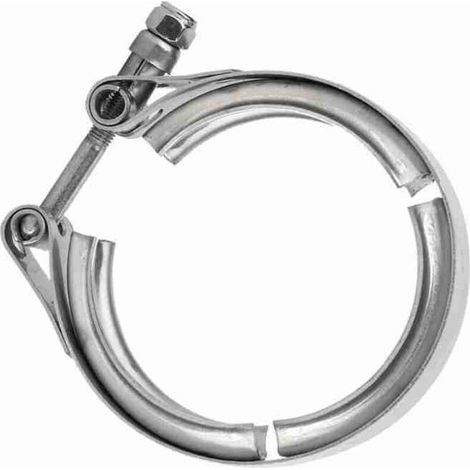 Collier de serrage universel pour tuyau de descente turbo V-band de 63 mm (2,5 pouces) pour voiture, vis M6 (1/5)