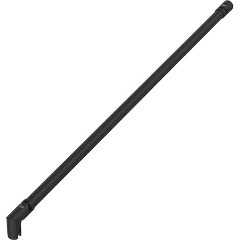 Project bras de montage pour paroi de douche 120 cm, noir mat (SATZAV6C) (1/3)