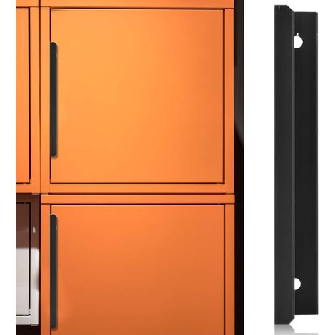 Poignée de Placard/tiroir/Meuble, Poignées Meubles d'armoires Cuisine Modernes en Style Moderne Tirette Bord métallique contemporaine (6805-96) 1.