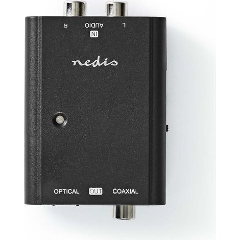 Convertitore Audio Digitale a Due Vie Ingressi di Connessione: 2x Rca Femmina Uscite di Connessione: 1x S/pdif (rca) - Nedis (1/5)