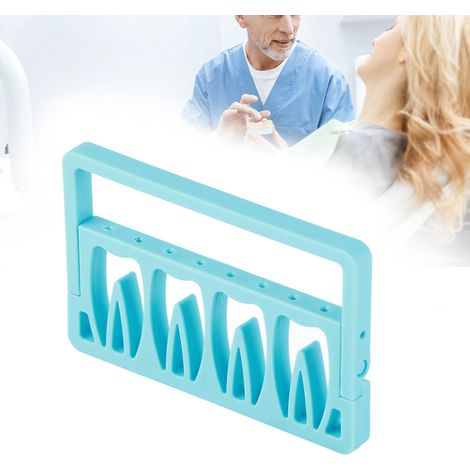 Porte-limes endodontiques stérilisable, 8 emplacements, multicolore, parfait pour traitement canalaire, bleu (1/5)