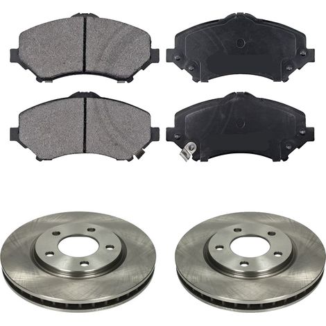 KIT FRENI ANTERIORI compatibile con CHRYSLER GRAND VOYAGER V (RT) - DISCHI + PASTIGLIE OEM: FDB4074 / 18028 , 17993 /SOSTITUZIONE DIRETTA/BASSA POLVERE/SILENZIOSO (1/5)