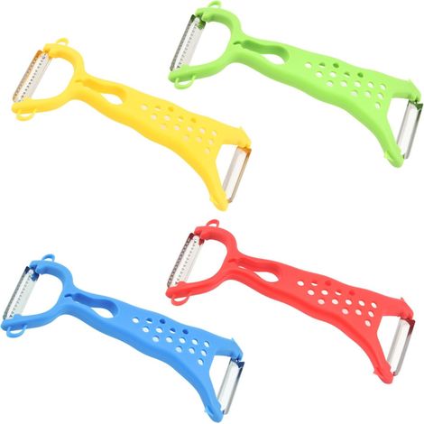 4 Pièces Peeler À Double Tête, Éplucheur en Acier Inoxydable, Outils De Cuisine, Outils De Pelage Manuel, Coupeurs De Légumes. (1/5)
