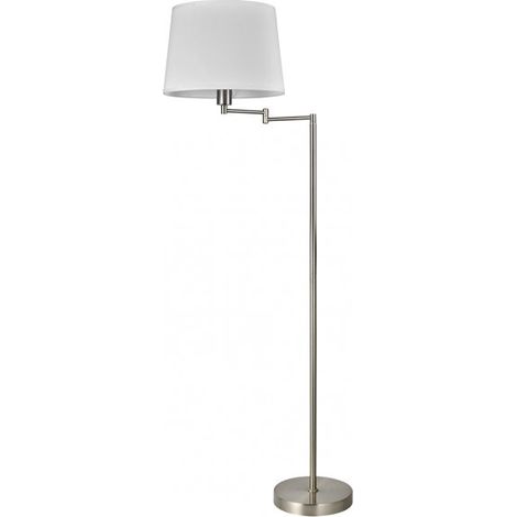 1xe27 paralume bianco nichel162x35x35 cm