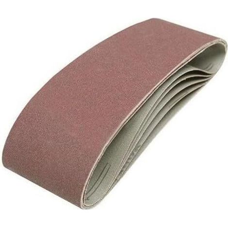 5 - Bande abrasive - Oxyde d'aluminium - Pour bois métal plastique plâtre - Grain 120 - 75x533 mm (1/2)