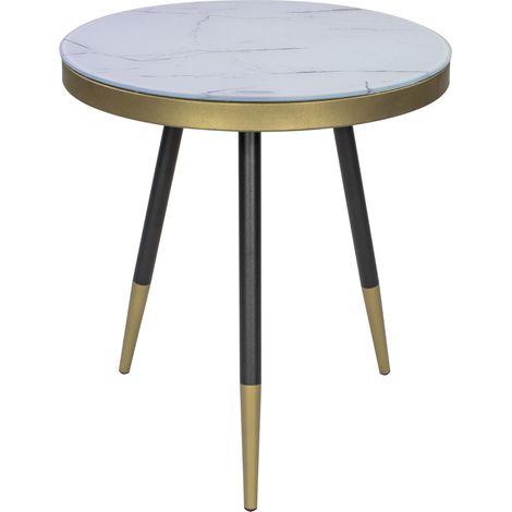 MOG CASA Mesa de café con Tapa de Vidrio - Cullen C2 (45cm) (1/5)