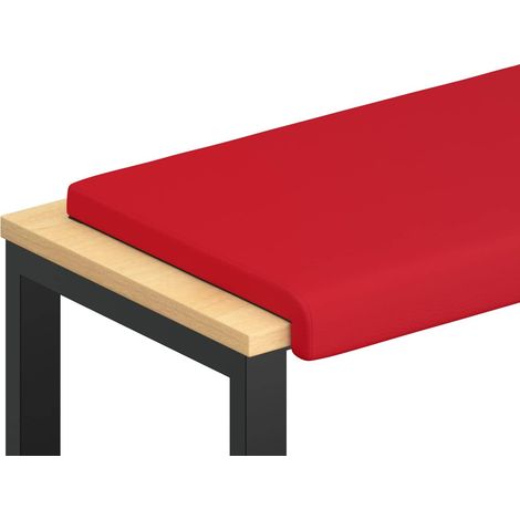Maison Exclusive - Bankkissen Kunstleder Rot Tiefe 35 cm (1/5)
