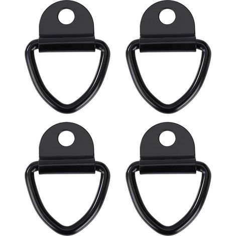 Crochets d'arrimage Anneau Robustes V-Ring en Acier Inoxydable Bague d'ancre pour Remorques Camions et Entrepôts 4pcs