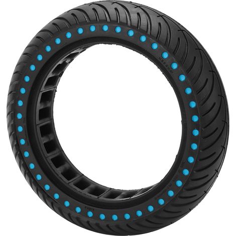 Blauer Doppelwaben-Ersatzreifen für Elektroroller: Stoßdämpfung, Rutschfestigkeit. (1/4)