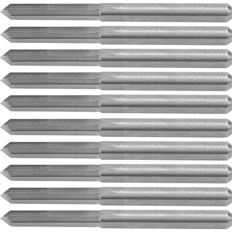 10 Pièces 90° Fraises de Gravure CNC, 3,175 Mm Acier Tungstène (1/5)