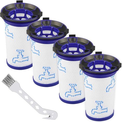 Ensemble de 4 filtres de remplacement compatibles avec ROWENTA Air Force 360 aspirateur rh9037 rh9038 rh9039 rh9051wo rh9057wo rh9086wo zr009001 remplacement (1/5)