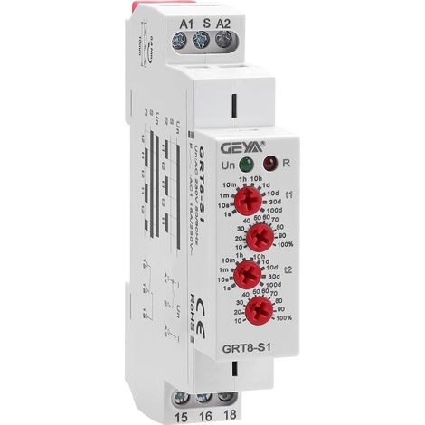 Minuterie de Cycle asymétrique Relais 1SPDT AC230V 16A Relais de répétition électronique(GRT8-S1,AC230V) (1/5)