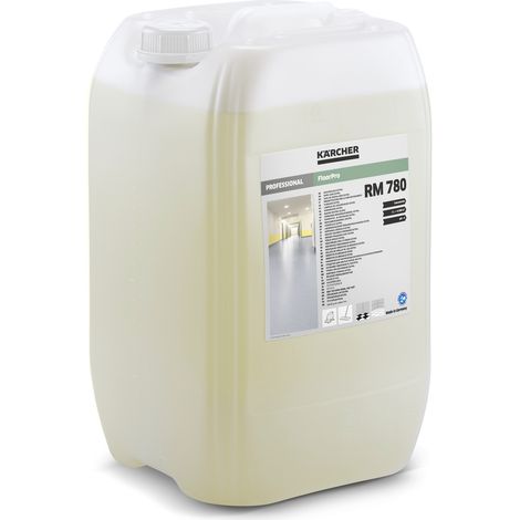 KARCHER Produit d'Entretien FloorPro RM 780 Extra 62954680, Bidon de 20 L, pH 9, pour Sols Durs et Souples, Sechage sans Traces