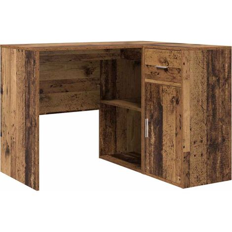 Maison Exclusive - Eck-Schreibtisch mit Schubladen Altholz 102 x