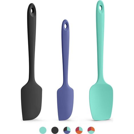 Silikon Spatel Set 3-teilig, 315°C Hitzebeständig, Flexibel, Antihaft